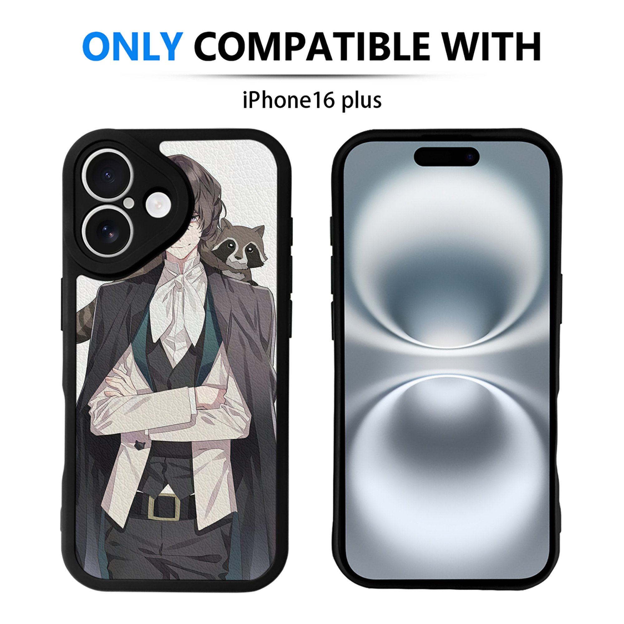 （画像用） 文豪ストレイドッグス Bungo Stray Dogs 【iPhone 16シリーズ対応】シリコンスマホケース（レザー調） 材質：シリコン